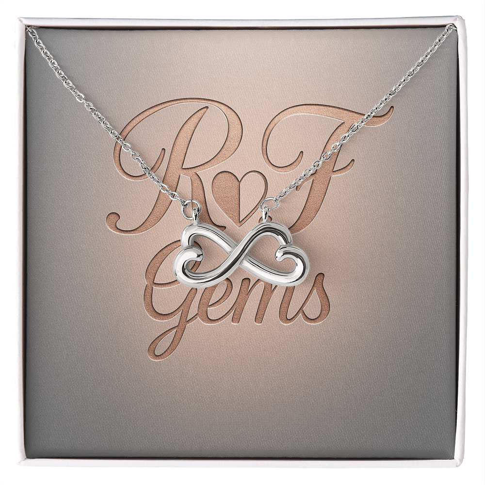Endless Love Infinity Heart Necklace – Personalized Keepsake | RF Gems