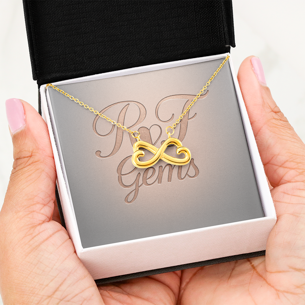Endless Love Infinity Heart Necklace – Personalized Keepsake | RF Gems