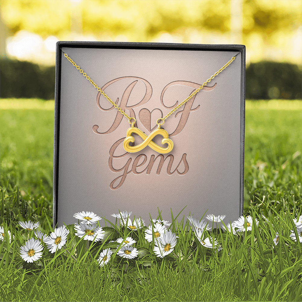 Endless Love Infinity Heart Necklace – Personalized Keepsake | RF Gems